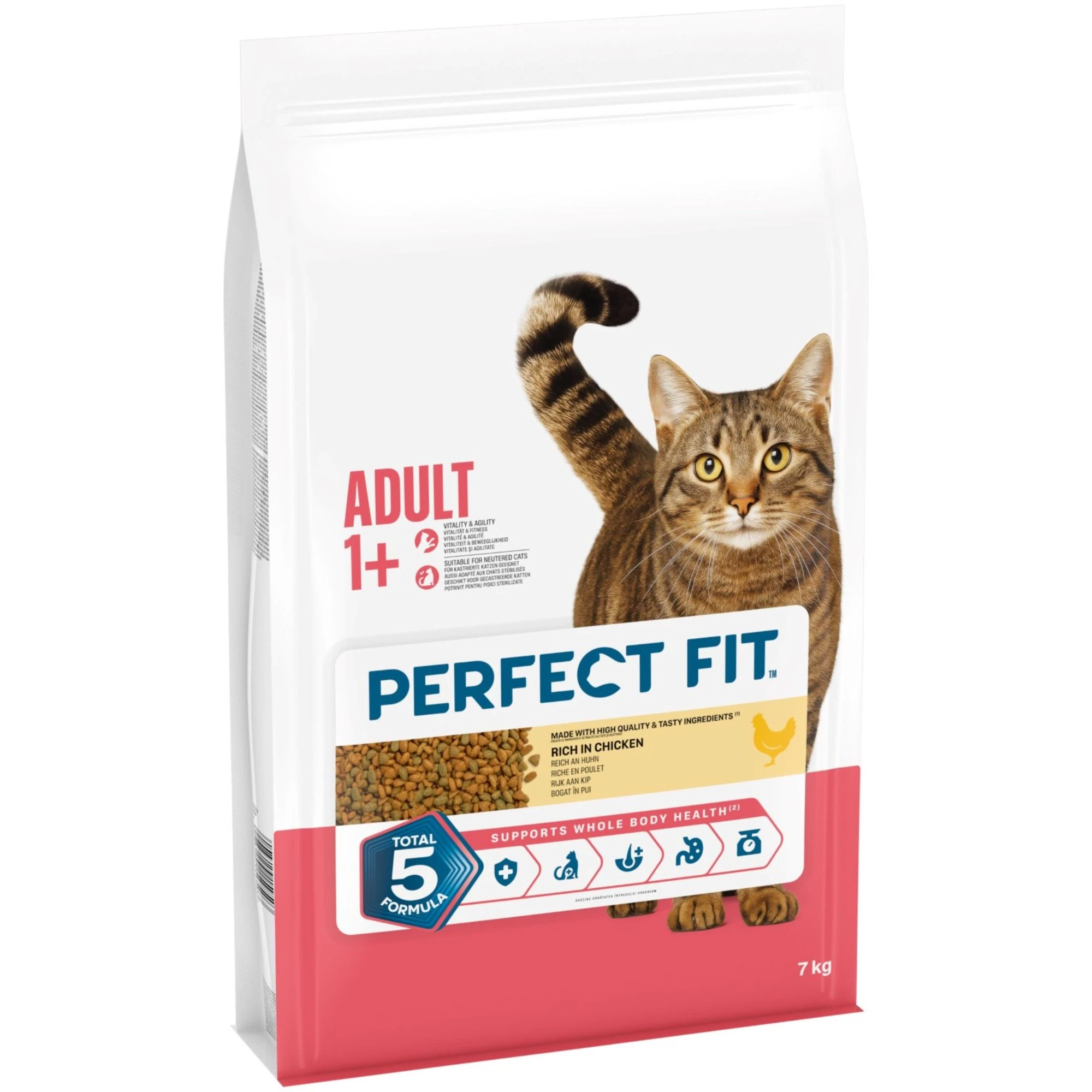 Perfect Fit Adult 1+ s kuracím - výhodné balenie: 2 x 7 kg