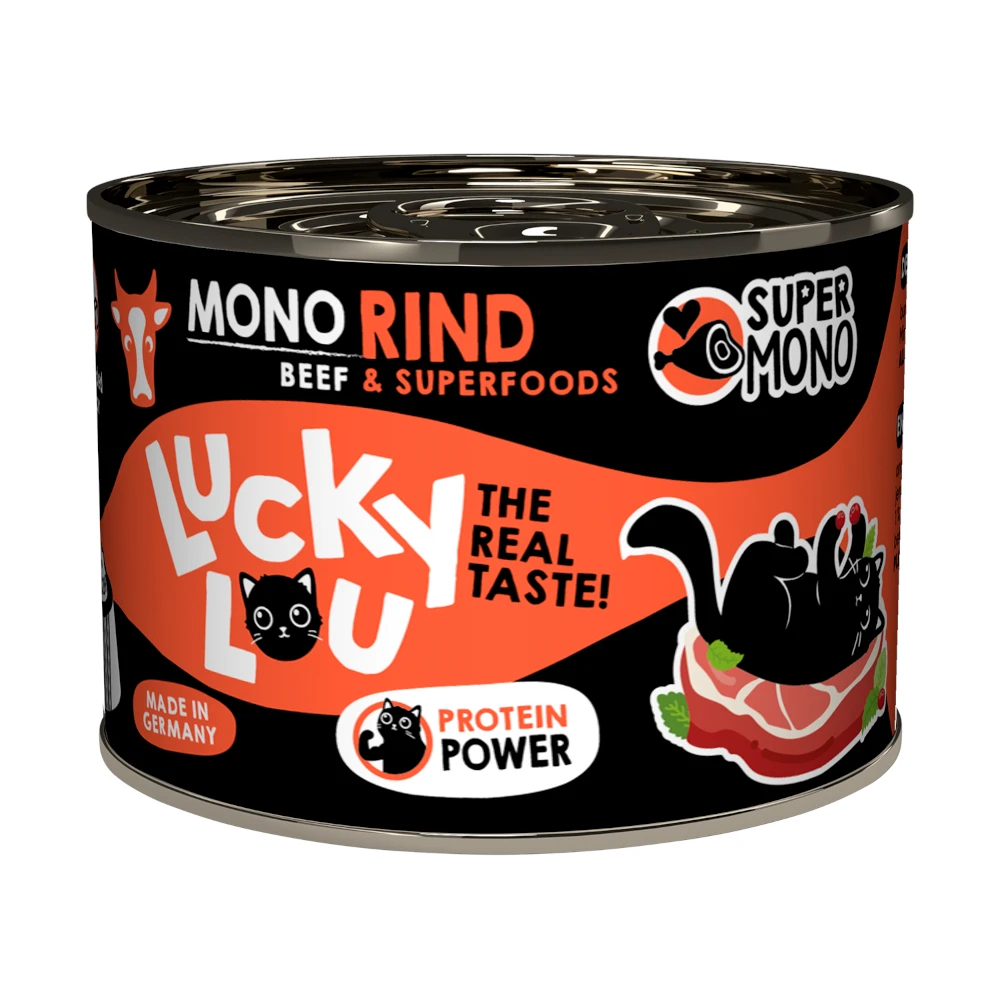 Výhodné balenie Lucky Lou SuperMono 2 x 200 g - hovädzie