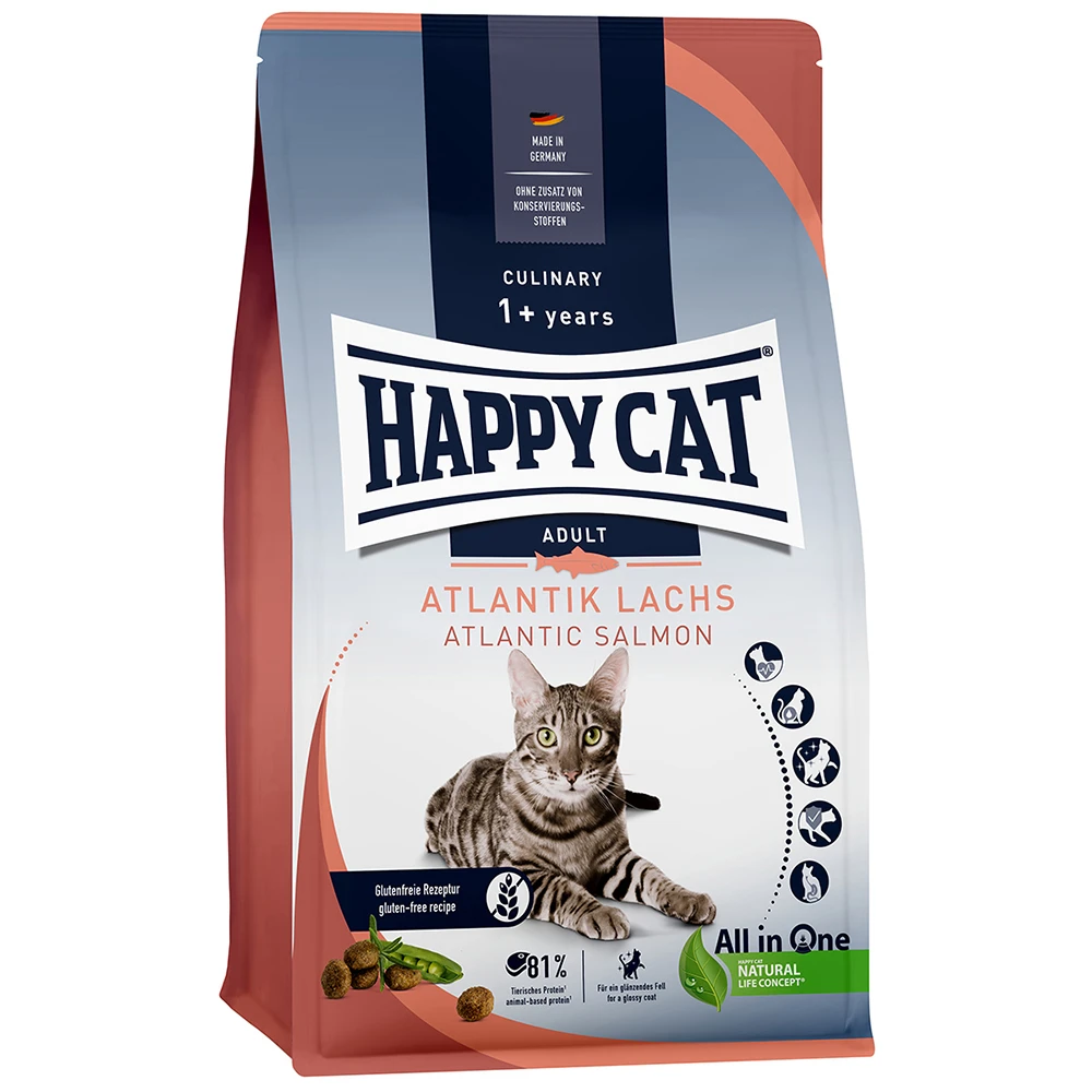 Happy Cat Culinary Adult losos - výhodné balenie: 2 x 10 kg