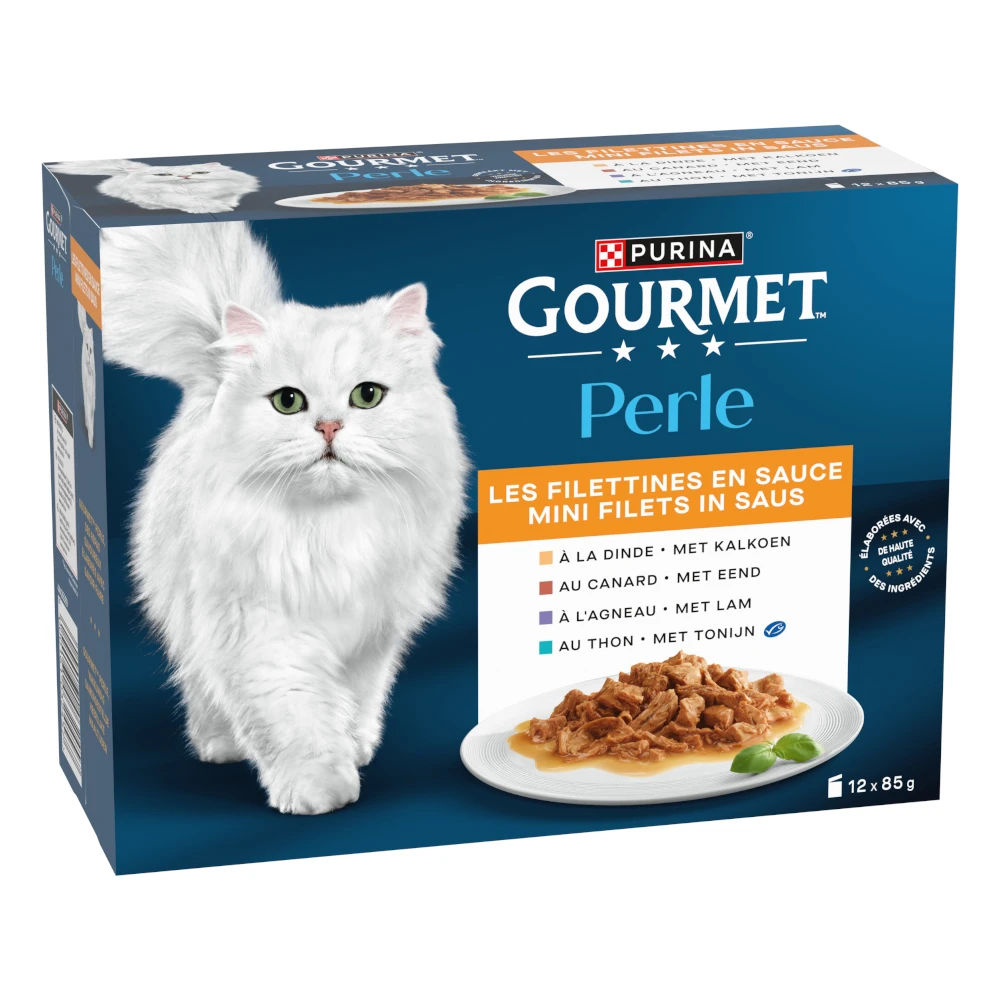 Výhodné balenie Gourmet Perle Gravy delight kapsičky 24 x 85 g - morka, kačica, jahňacie, tuniak
