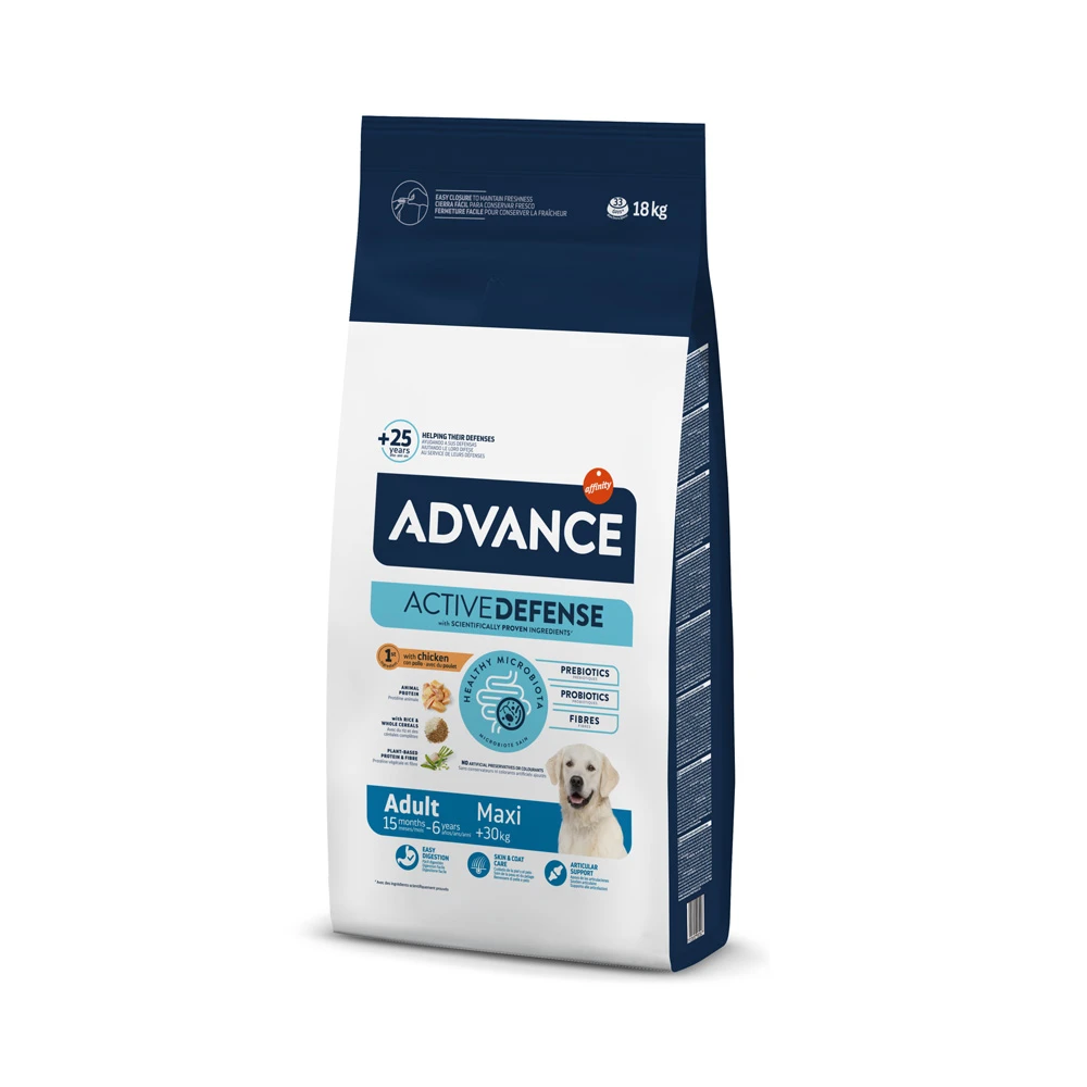 Advance granule, 15 + 3 kg zadarmo / 12 + 2 kg zadarmo - Maxi Adult (15+3 kg)
