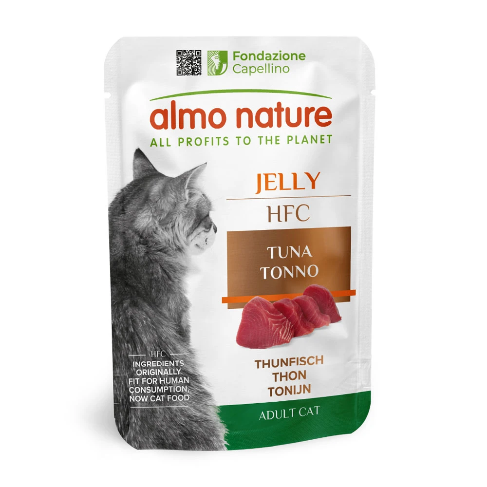 Výhodné balenie Almo Nature HFC Jelly kapsičky 12 x 55 g - tuniak