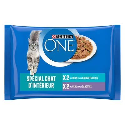 Výhodné balenie Purina ONE Junior 24 x 85 g - Vnútorný tuniak a teľacie mäso