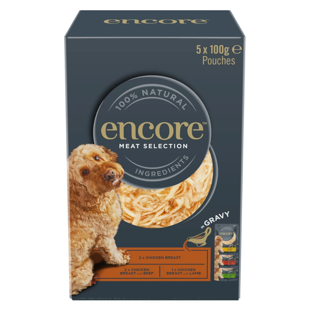 Encore Dog Gravy Pouch Mix 5 x 100 g - rybí výber (3 druhy)