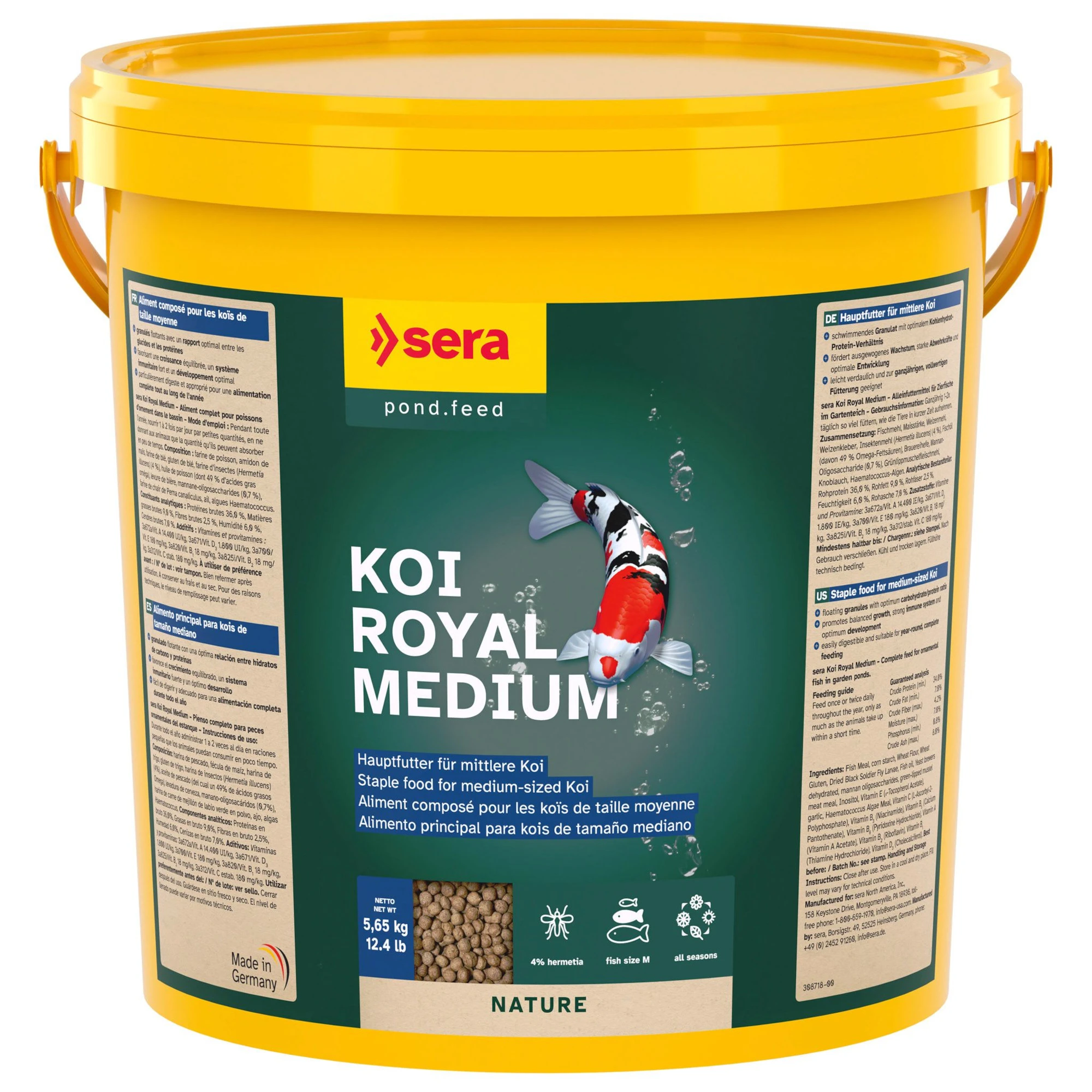 sera Koi Royal medium granulát - 21 litrov