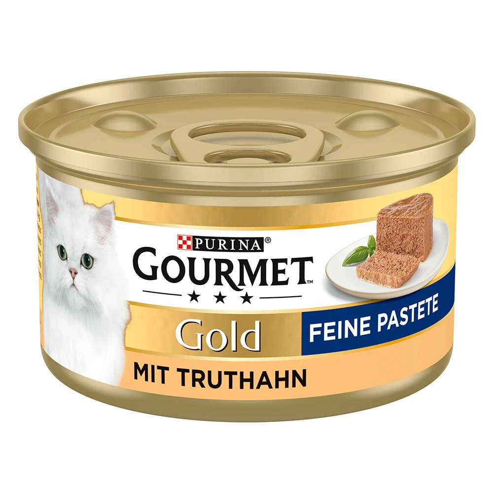 Miešané balenie Gourmet Gold jemná paštéta 48 x 85 g - morčacie mäso