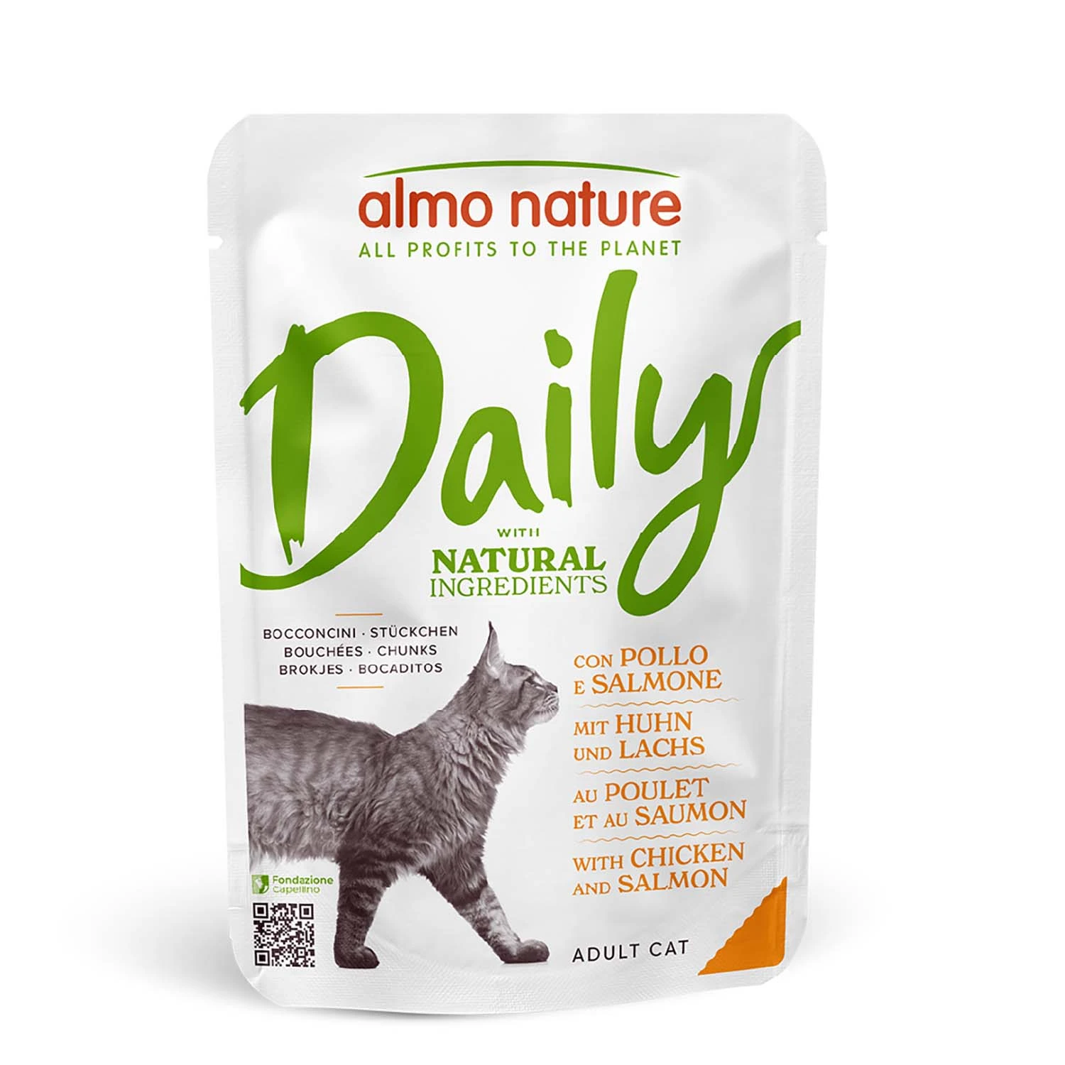 Výhodné balenie Almo Nature Daily Menu 12 x 70 g - Kuracie a losos