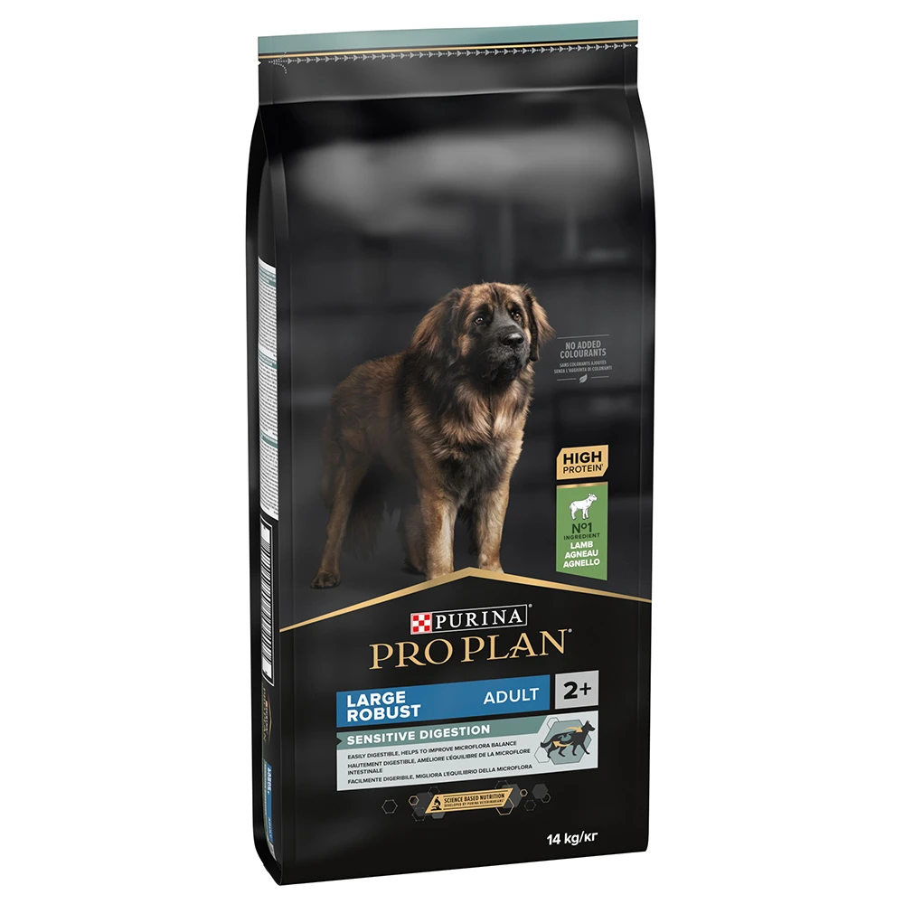 Výhodné balenie PURINA PRO PLAN  - Large Adult Robust Lamb & Rice Sensitive Digestion (2 x 14 kg)
