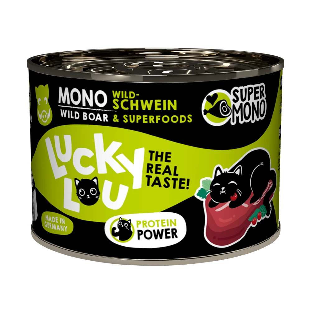 Výhodné balenie Lucky Lou SuperMono² 24 x 200 g - diviak
