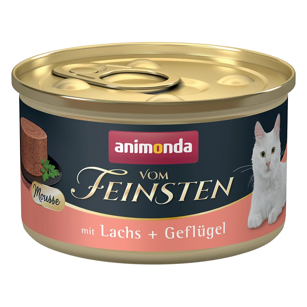 animonda Vom Feinsten Adult 12 x 85 g - losos a hydina