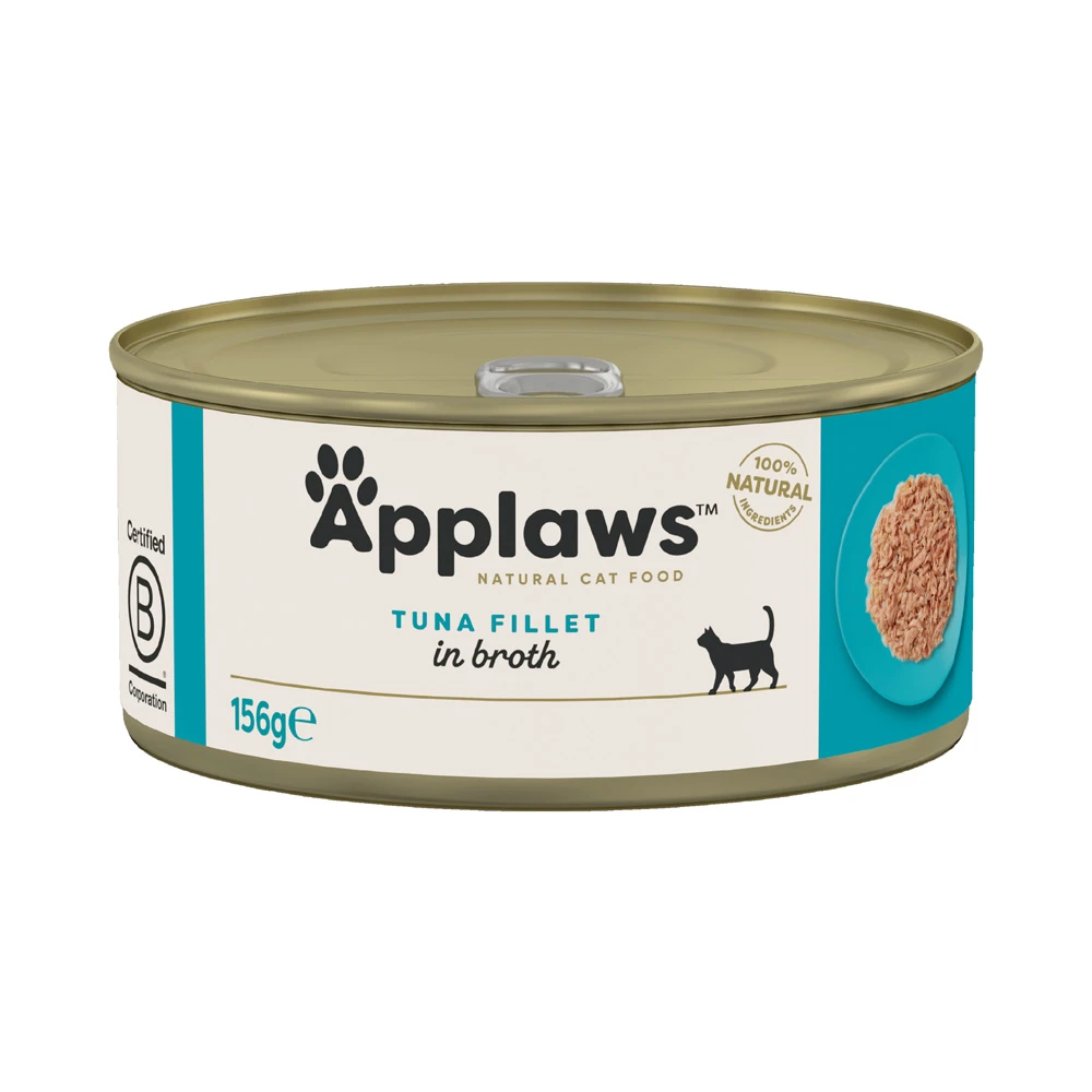 Výhodné balenie Applaws krmivo pre mačky vo vývare 24 x 156 g - filé z tuniaka