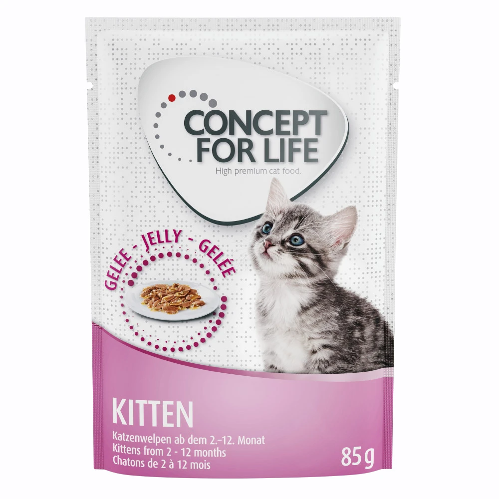 Výhodné balenie Concept for Life 24 x 85 g - Kitten v želé s kuracím