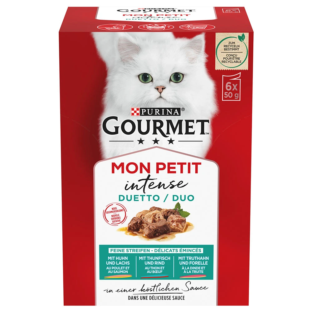 Miešané balenie Gourmet Mon Petit kapsičky 24 x 50 g - losos, kura