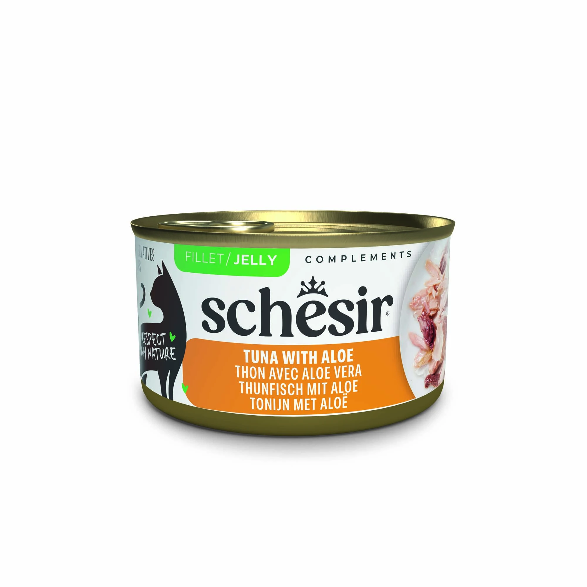 Výhodné balenie Schesir Complements v želé 24 x 70 g - tuniak s aloe