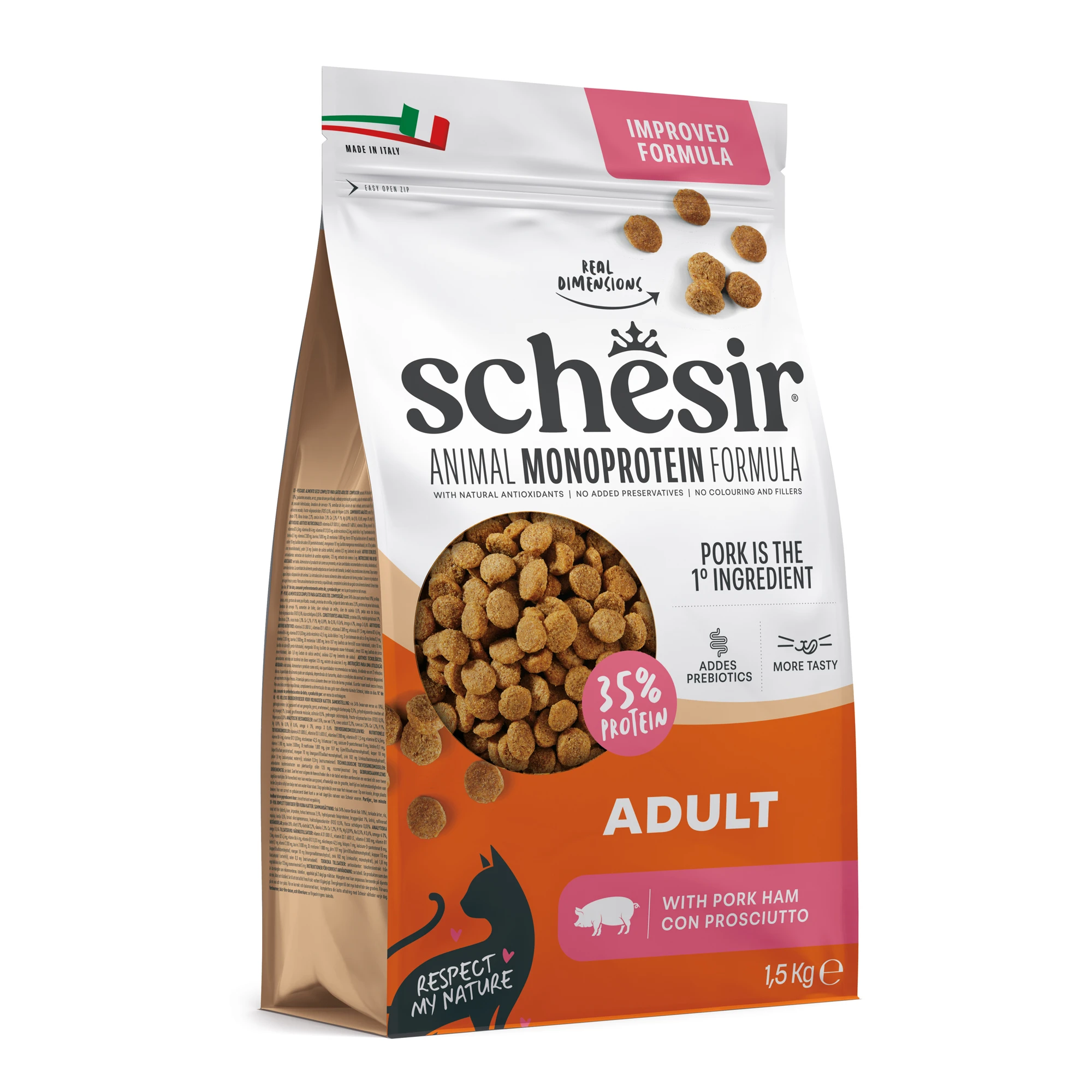Schesir Cat Original so šunkou - 1,5 kg