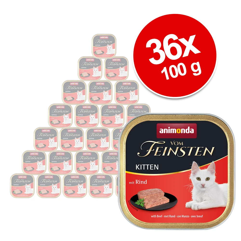 Výhodné balenie animonda vom Feinsten Kitten, 36 x 100 g - miešané balenie