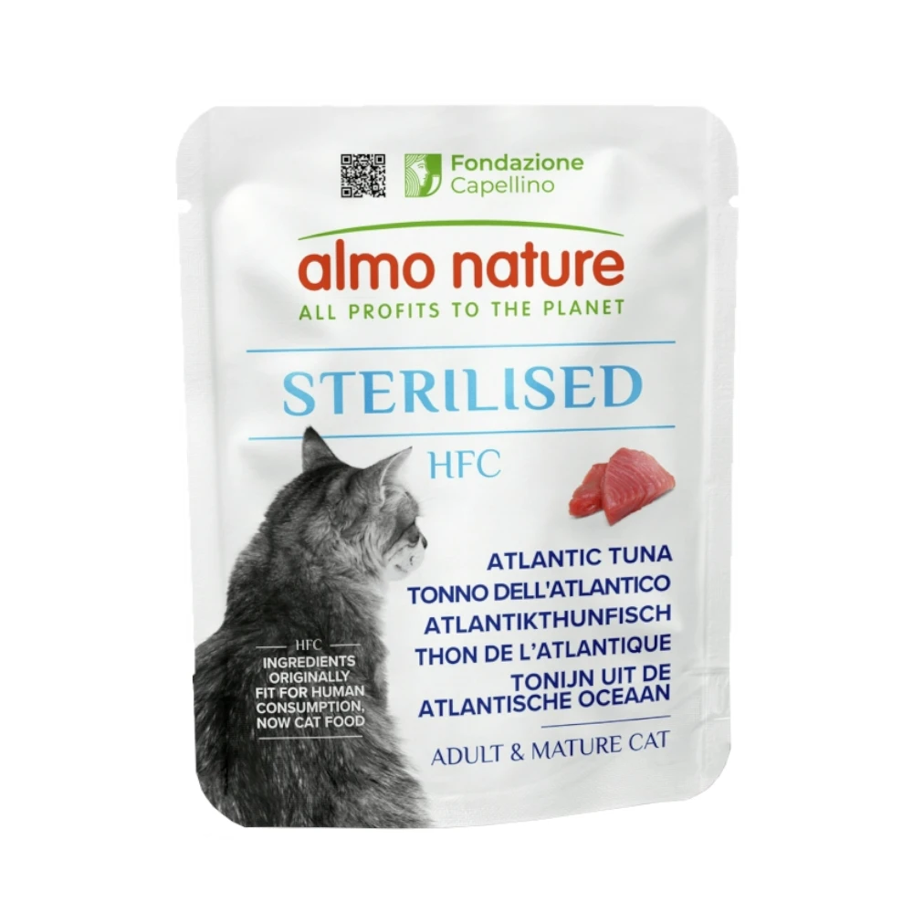 Almo Nature HFC Sterilised 6 x 50 g - tuniak atlantický