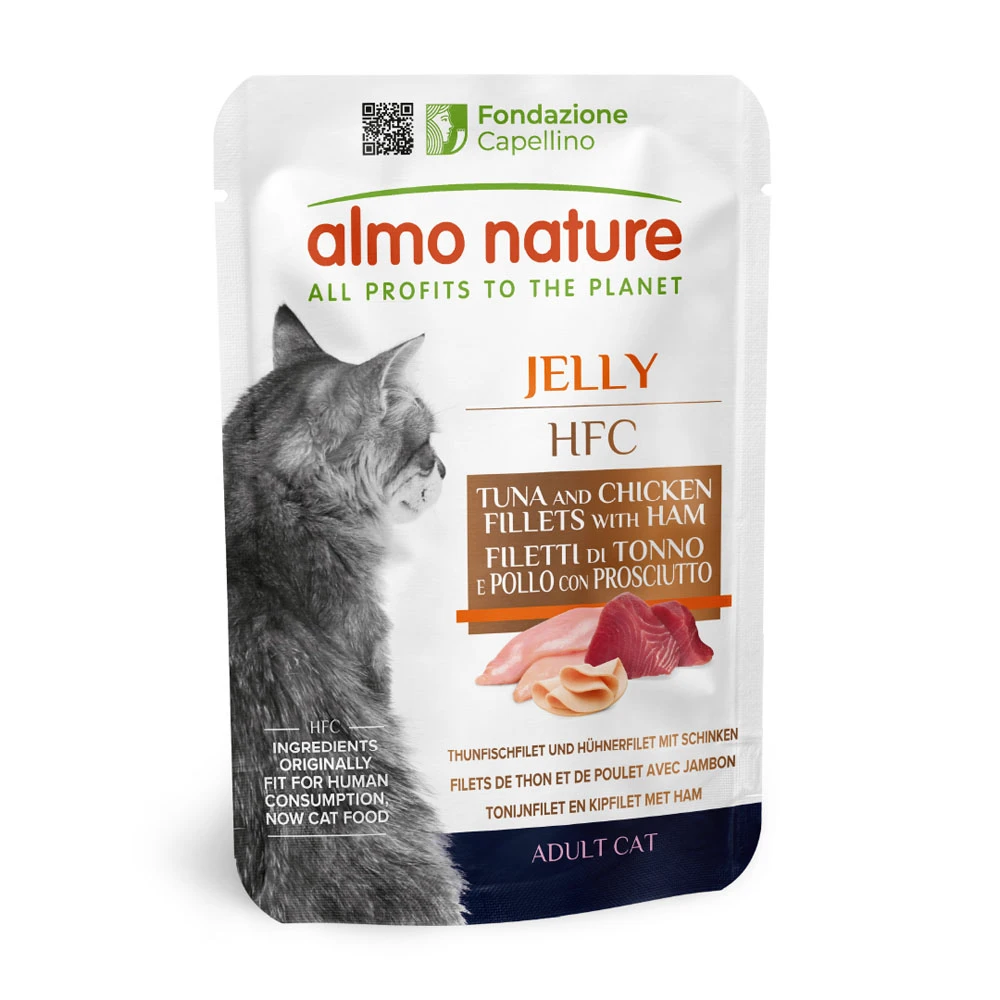 Almo Nature HFC Natural kapsičky 6 x 55 g - tuniak, kuracie a šunka
