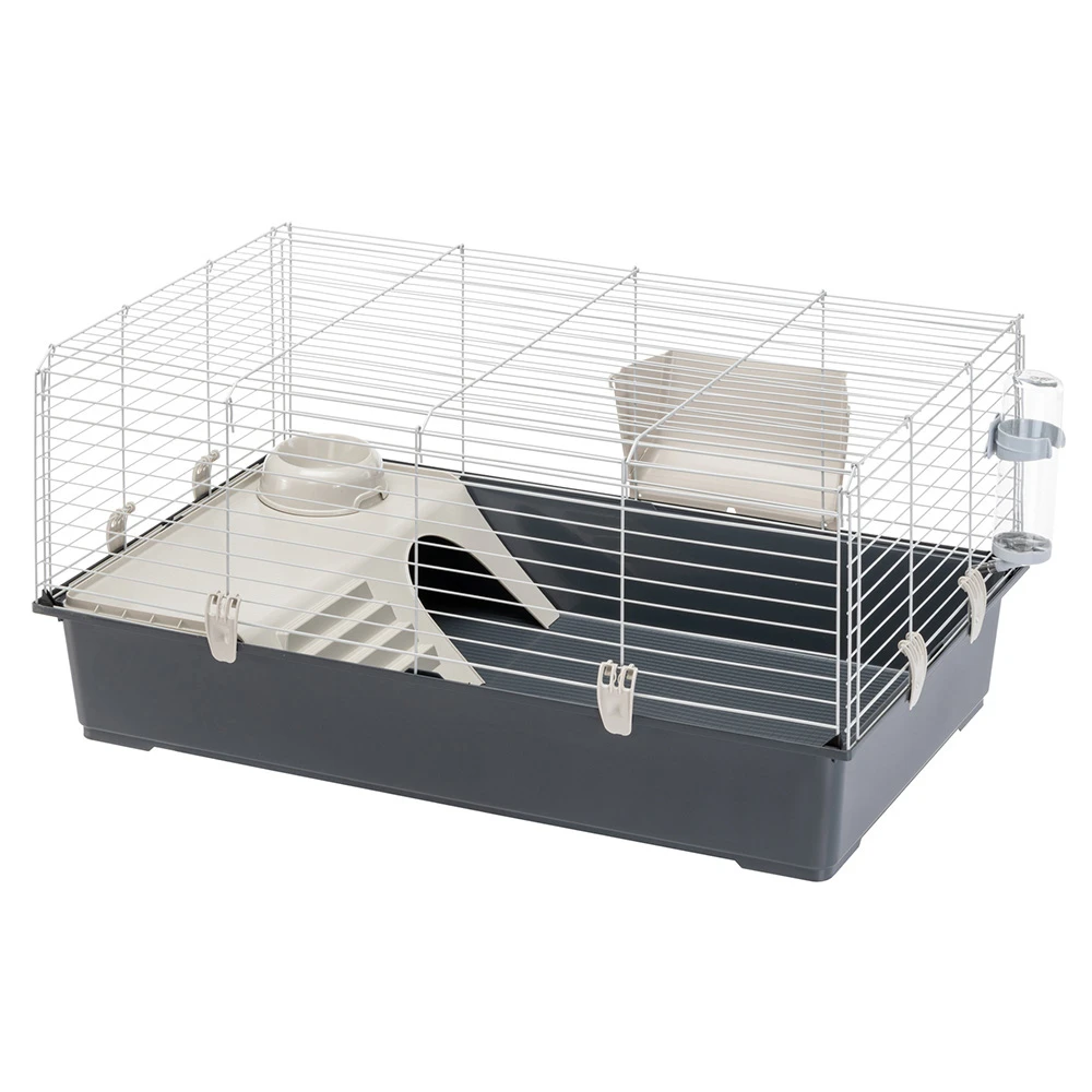 Ferplast klietka pre malé zvieratá Rabbit 100 - šedá: cca. D 95 x Š 57 x V 46 cm
