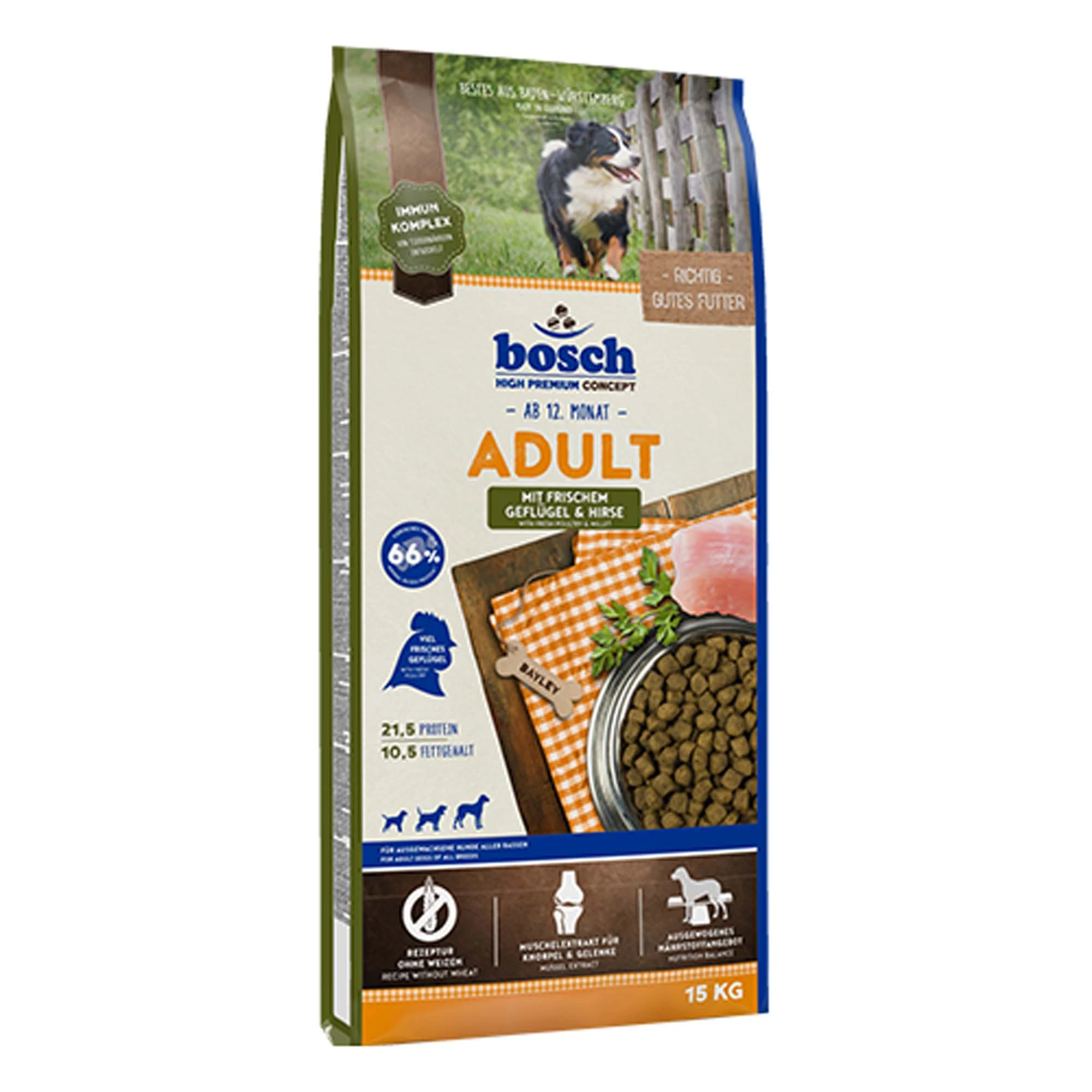 Dvojbalenie granúl bosch 2 x veľké balenie - Adult Poultry & Millet (2 x 15 kg)