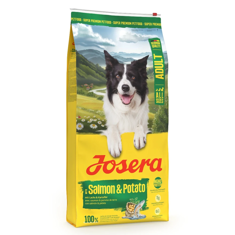 Josera Adult losos a zemiaky - výhodné balenie: 2 x 12,5 kg