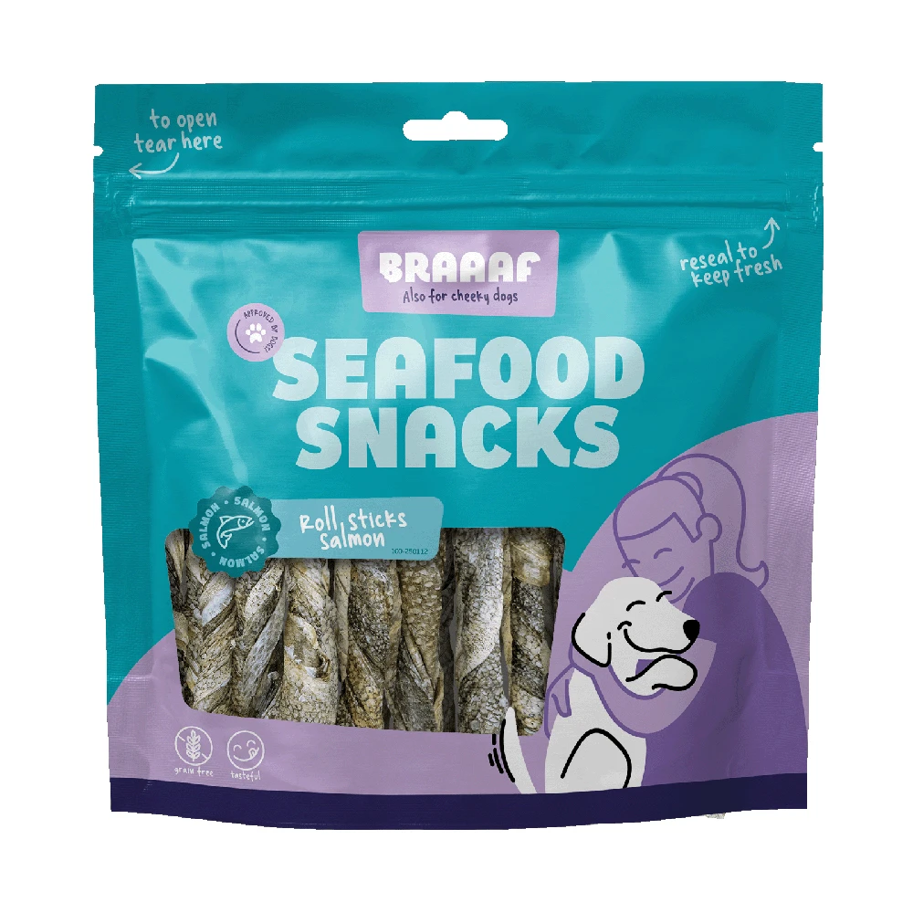Braaaf Salmon Roll Stick - 12 cm (175 g)