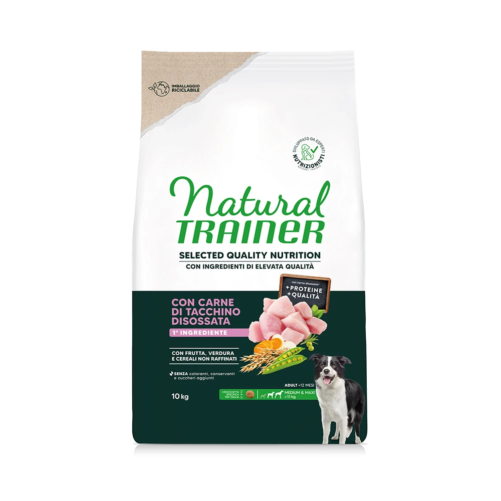 Natural Trainer Selected Quality Nutrition Adult Medium & Maxi morčacie - 10 kg