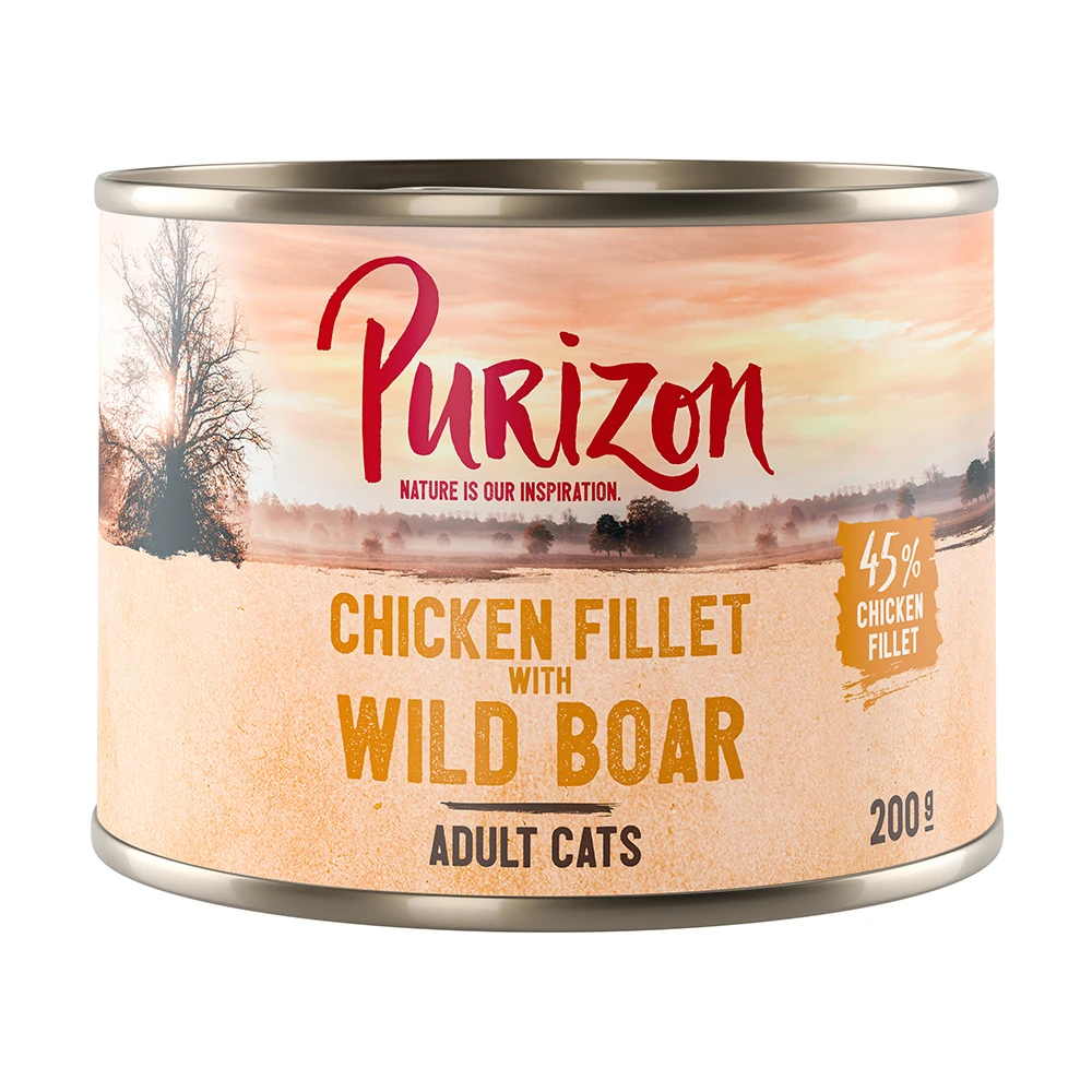 Purizon Adult 12 x 200 g - kuracie s diviakom