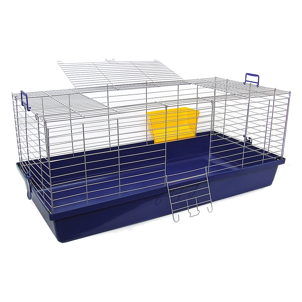 Klietka pre králiky a morčatá Skyline Maxi XXL - tmavomodrá: D 119 x Š 59 x V 47 cm