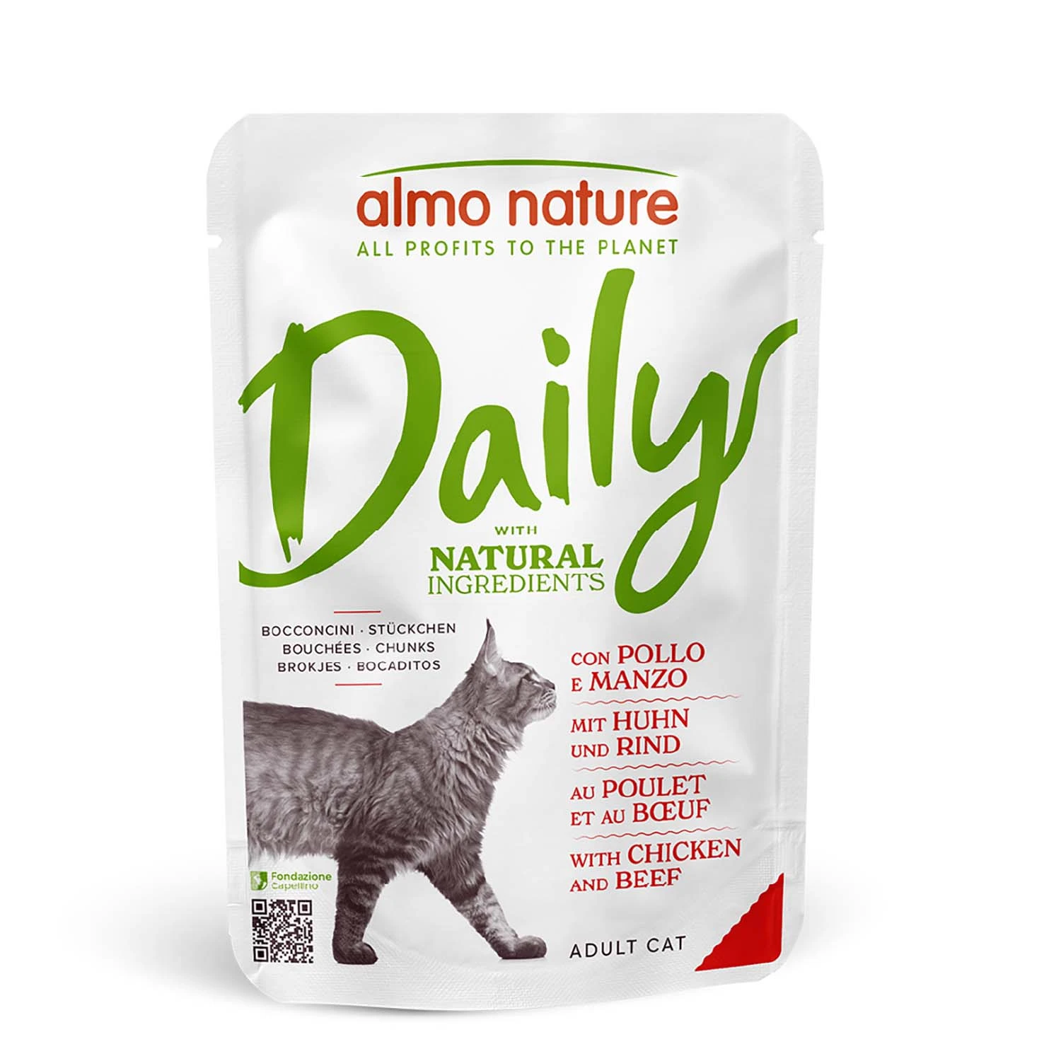 Výhodné balenie Almo Nature Daily Menu 12 x 70 g - Kuracie a hovädzie