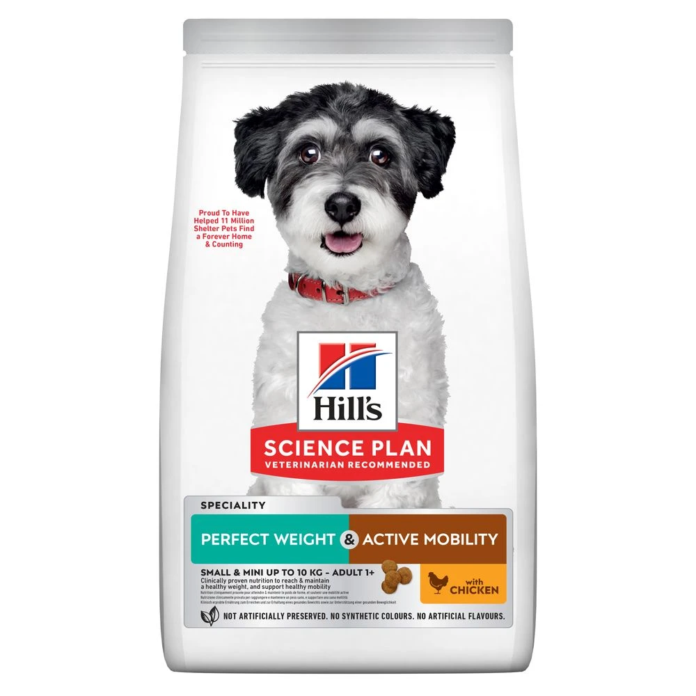 Hill's Science Plan Perfect Weight & Active Mobility Adult Small & Mini kuracie - 6 kg