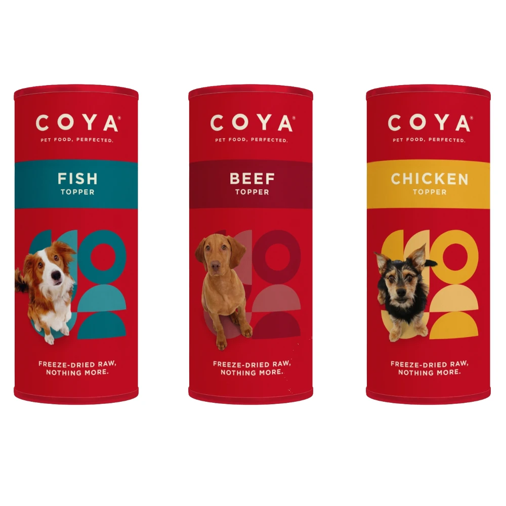 Coya Adult Dog Topper - Zmiešané balenie 3 druhy (3 x 50 g)