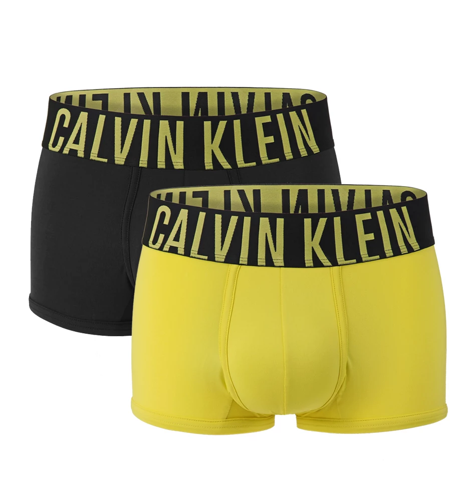 CALVIN KLEIN - boxerky 2PACK Intense power micro black & lime