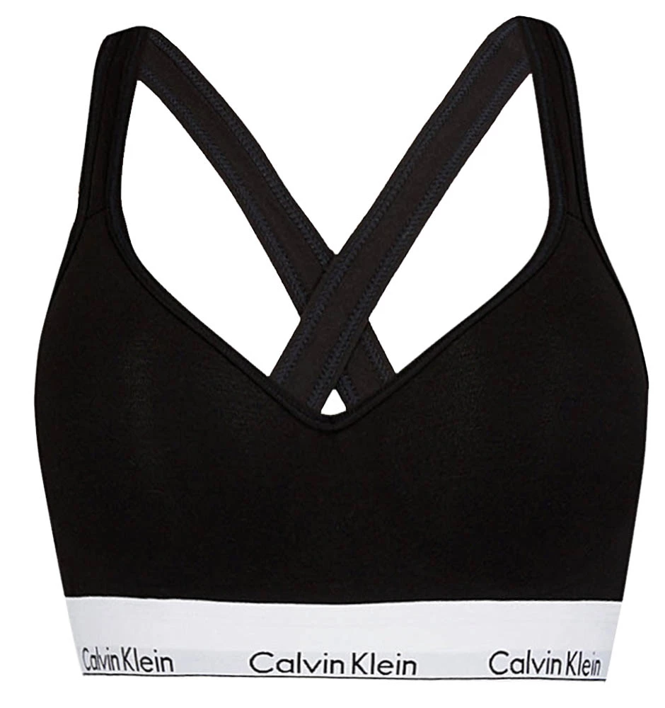 CALVIN KLEIN - Modern Cotton bralette lift čierna