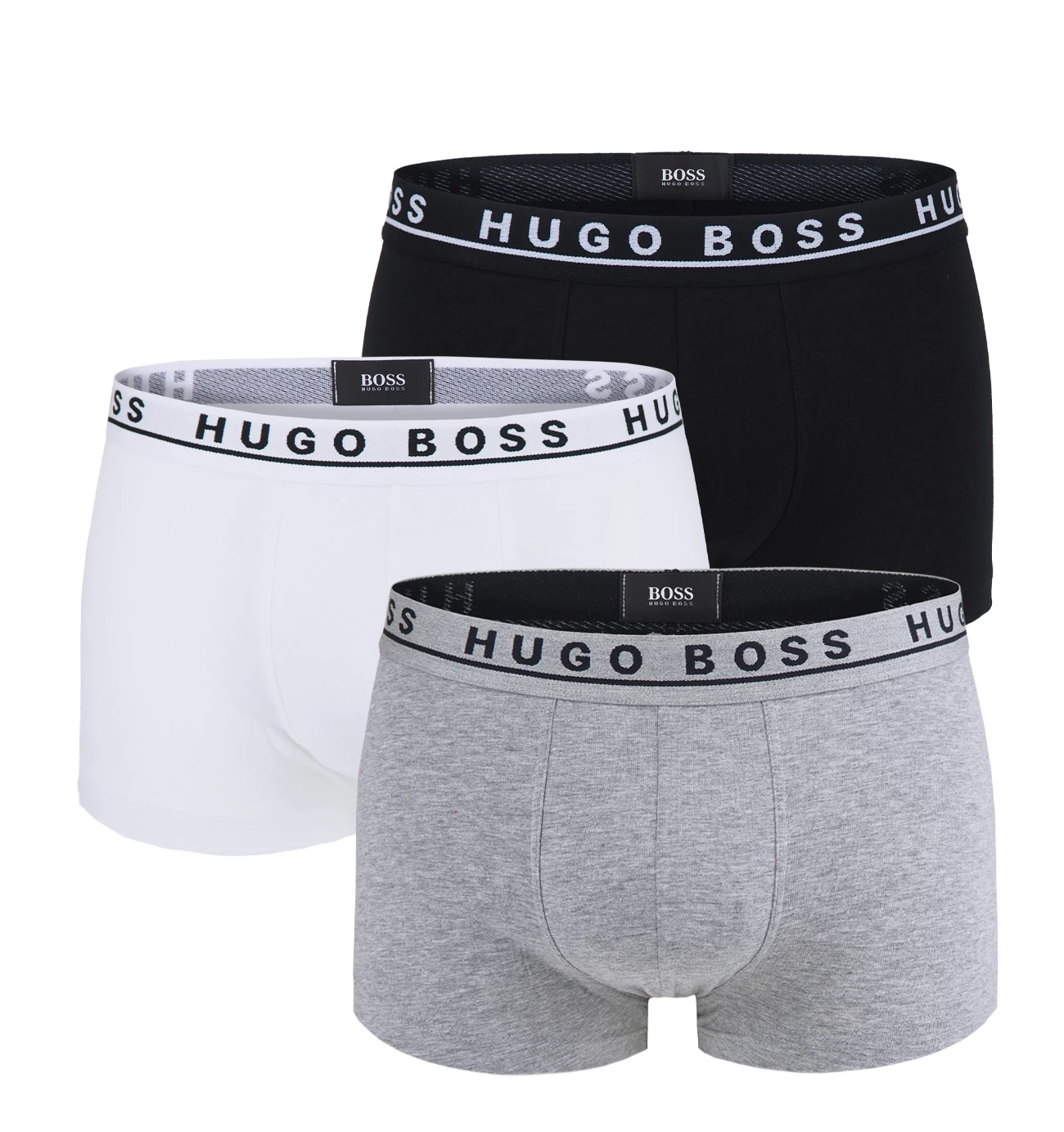 BOSS - 3PACK boxerky black, white, gray (HUGO BOSS)