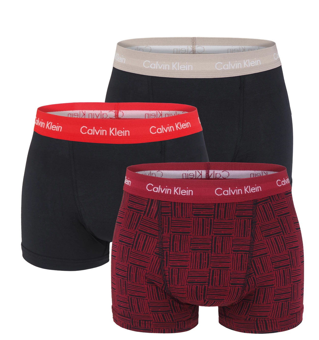 CALVIN KLEIN - boxerky 3PACK cotton stretch classic CALVIN black logo - limitovaná edícia