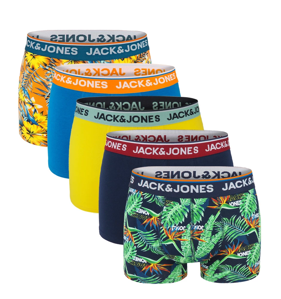 JACK & JONES - 5PACK boxerky Jacazores tropic