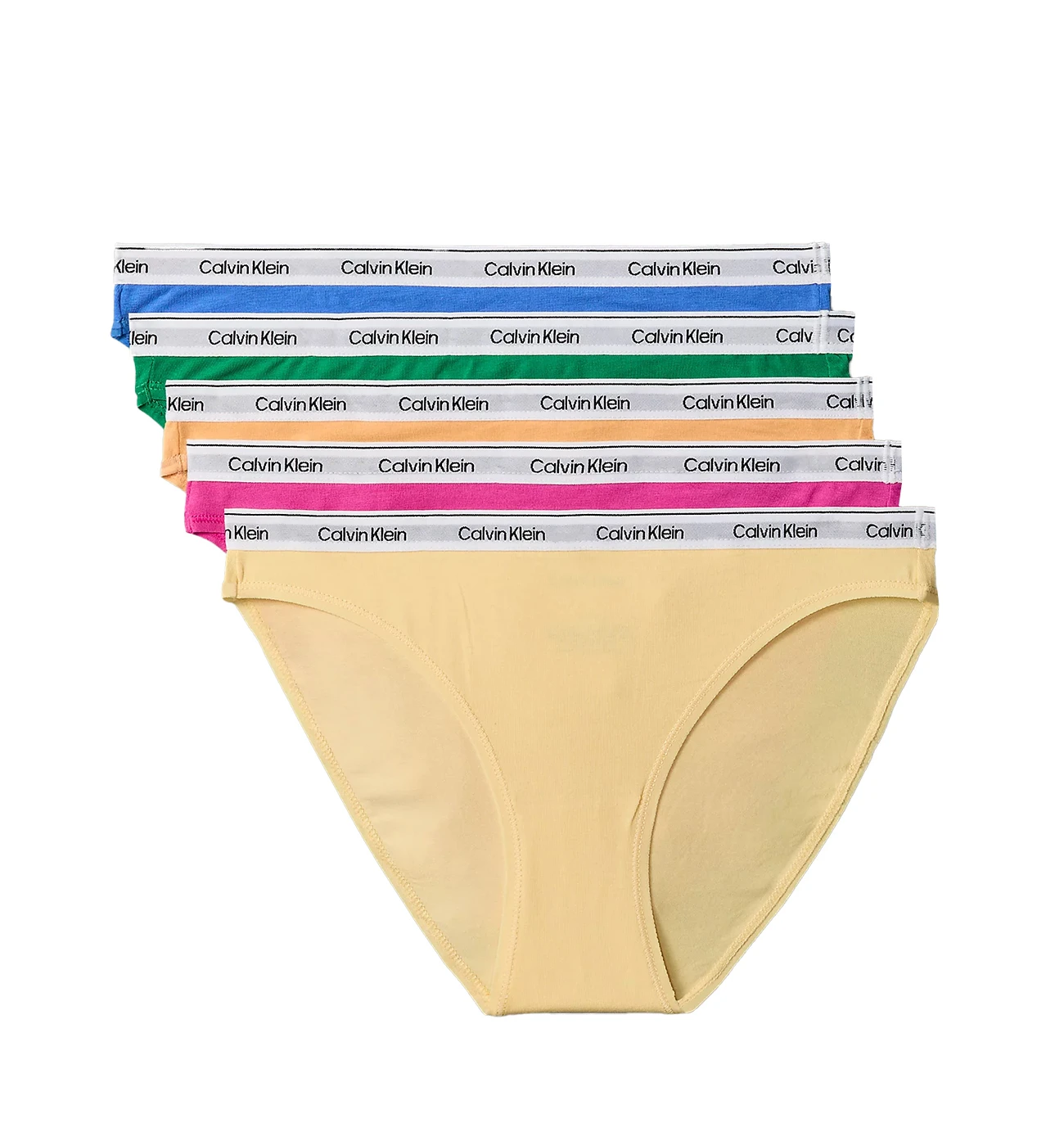 CALVIN KLEIN - dámske nohavičky 5PACK Icon logo cotton stretch This is love edition