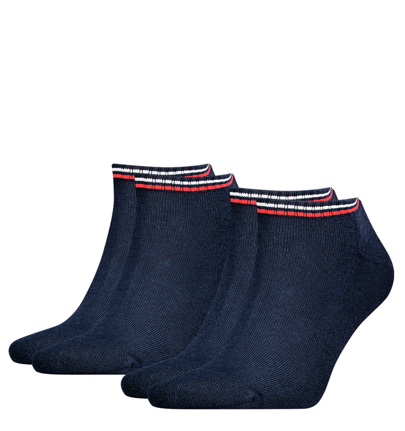 TOMMY HILFIGER - 2PACK TH uni Tommy jeans original iconic dark navy členkové ponožky