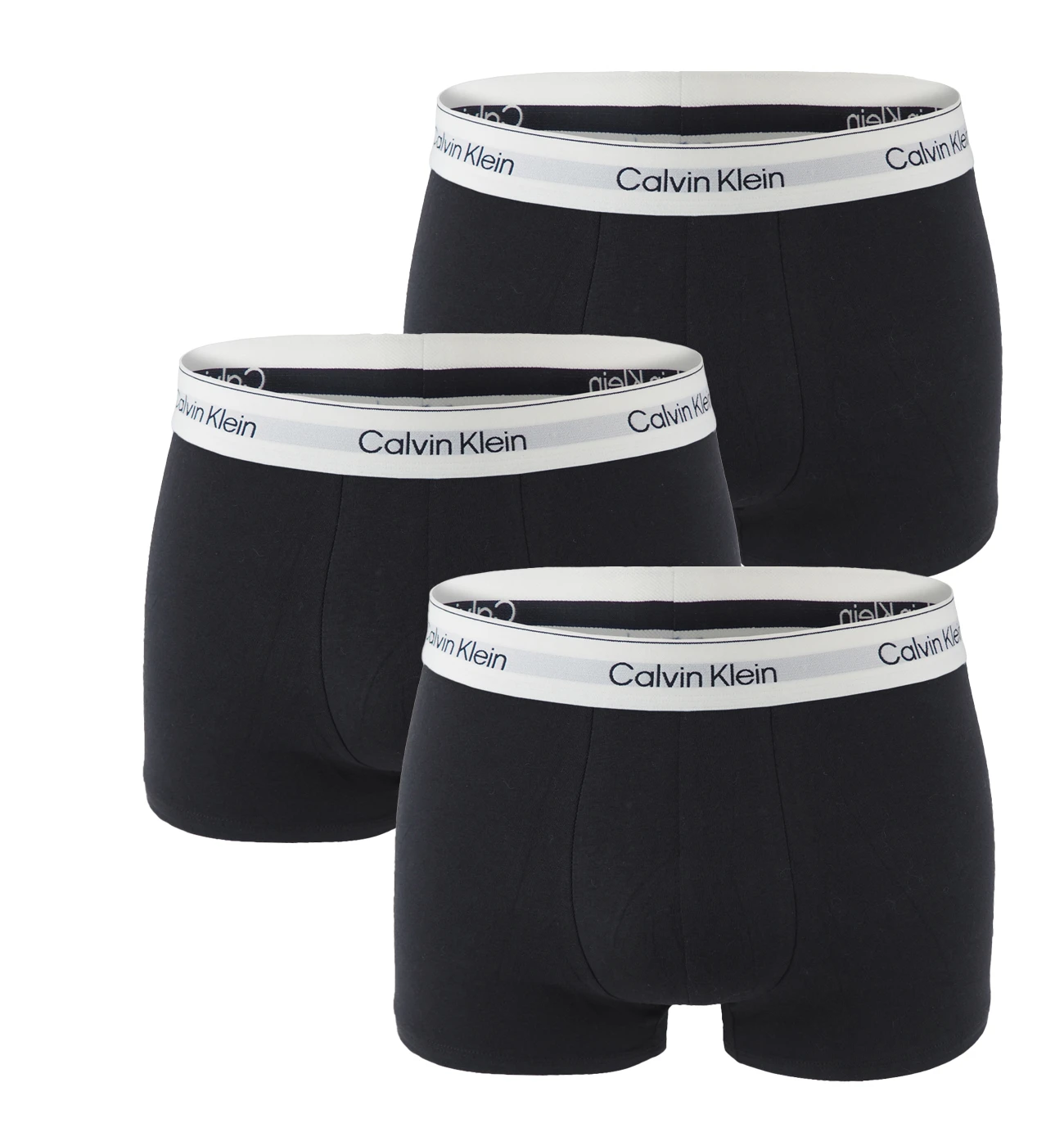 Calvin Klein - pánske boxerky 3PACK Icon cotton stretch black accent