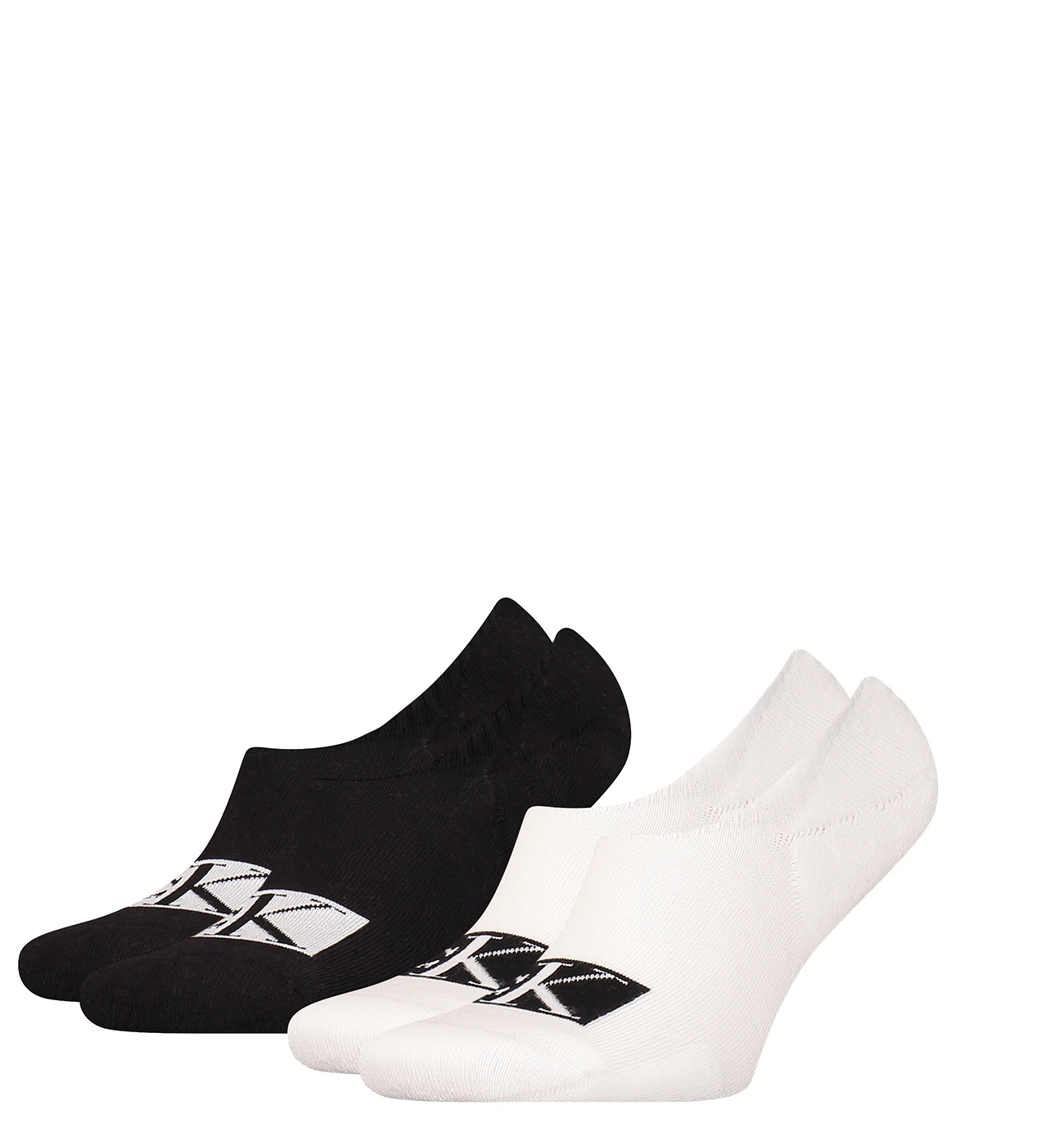 CALVIN KLEIN - 2PACK big logo combo pánske neviditeľné ponožky