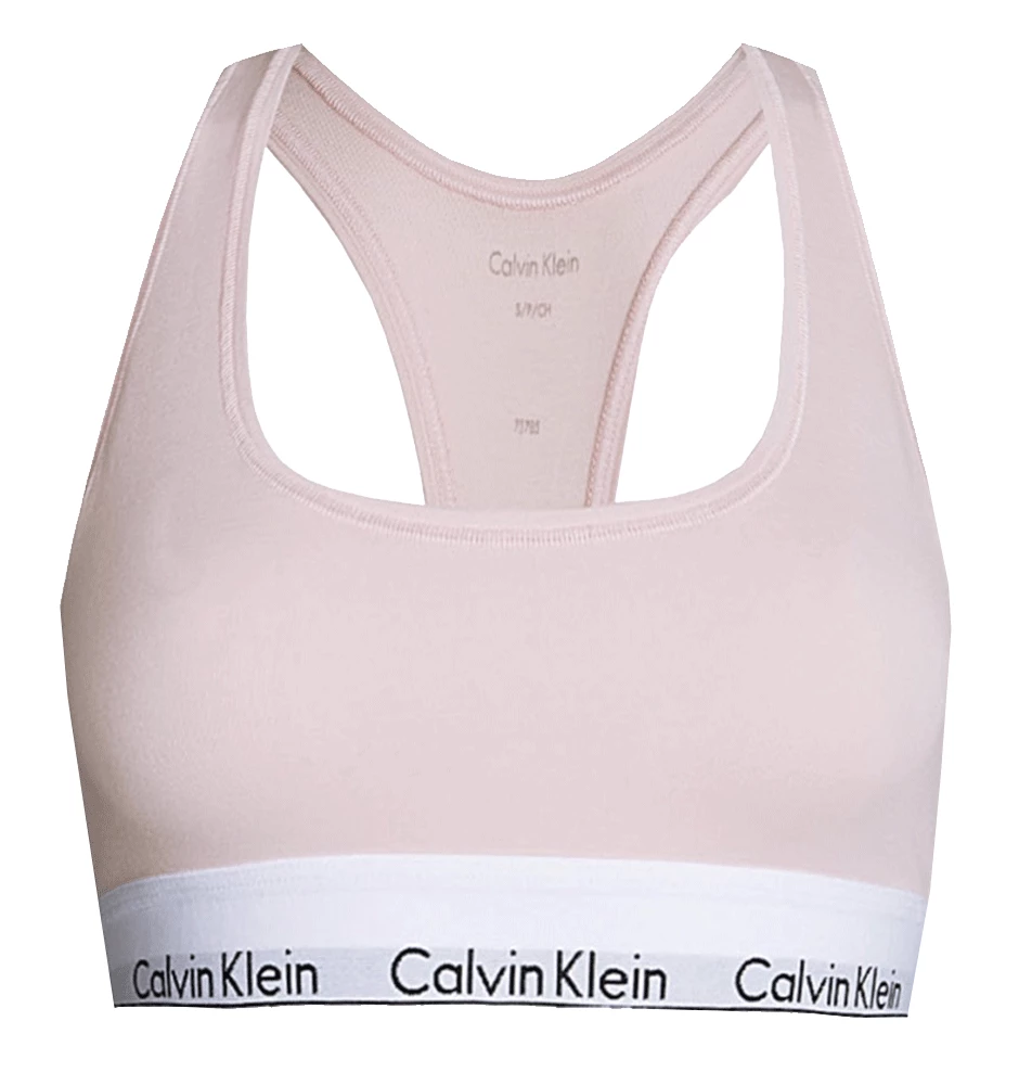 Calvin Klein - Bralette Cotton Stretch svetloružová