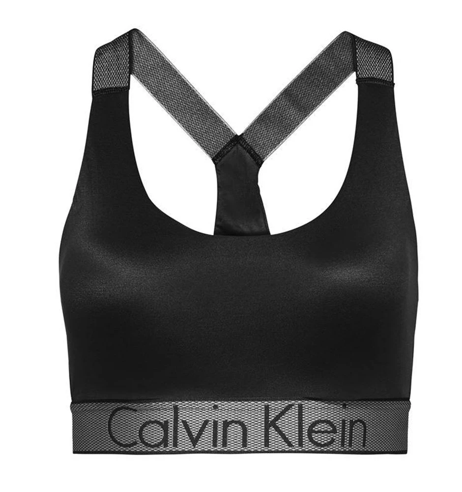 CALVIN KLEIN - Lightly lined čierna braletka