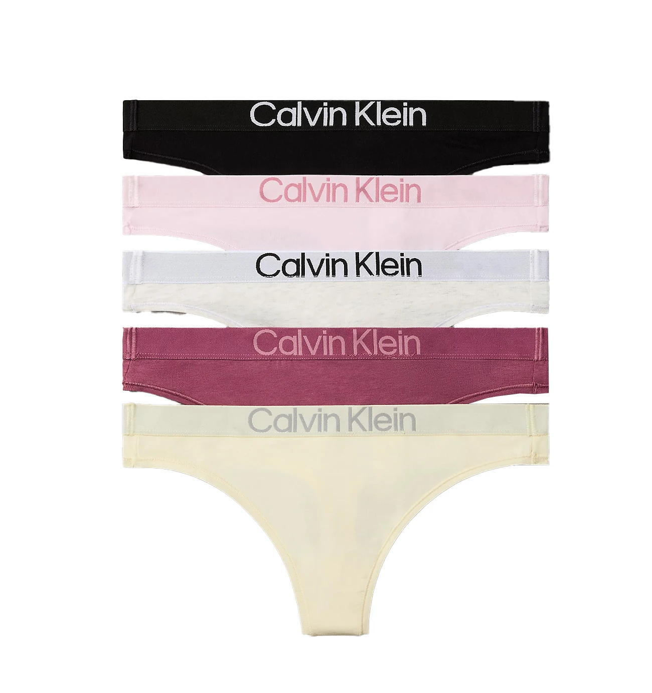 CALVIN KLEIN - tangá 5PACK Extra Soft cotton stretch pastel tones