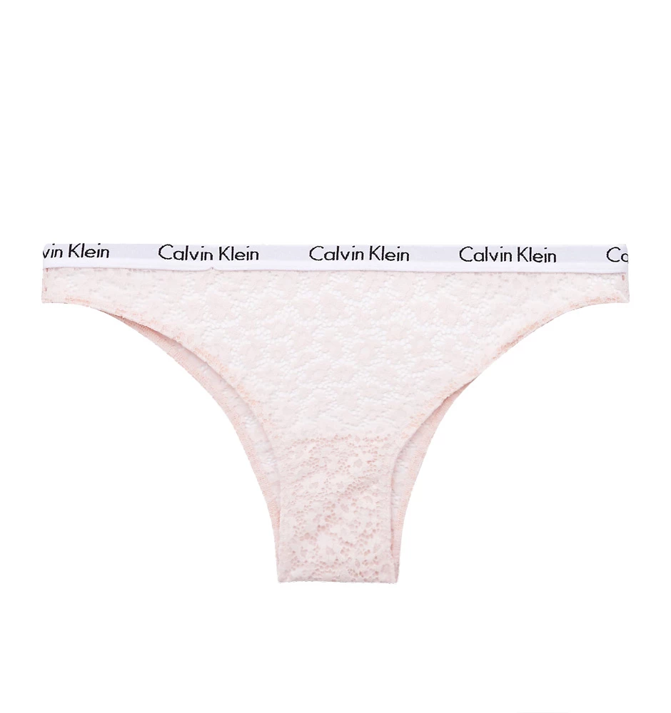 CALVIN KLEIN - carousel ružové čipkované brazilky