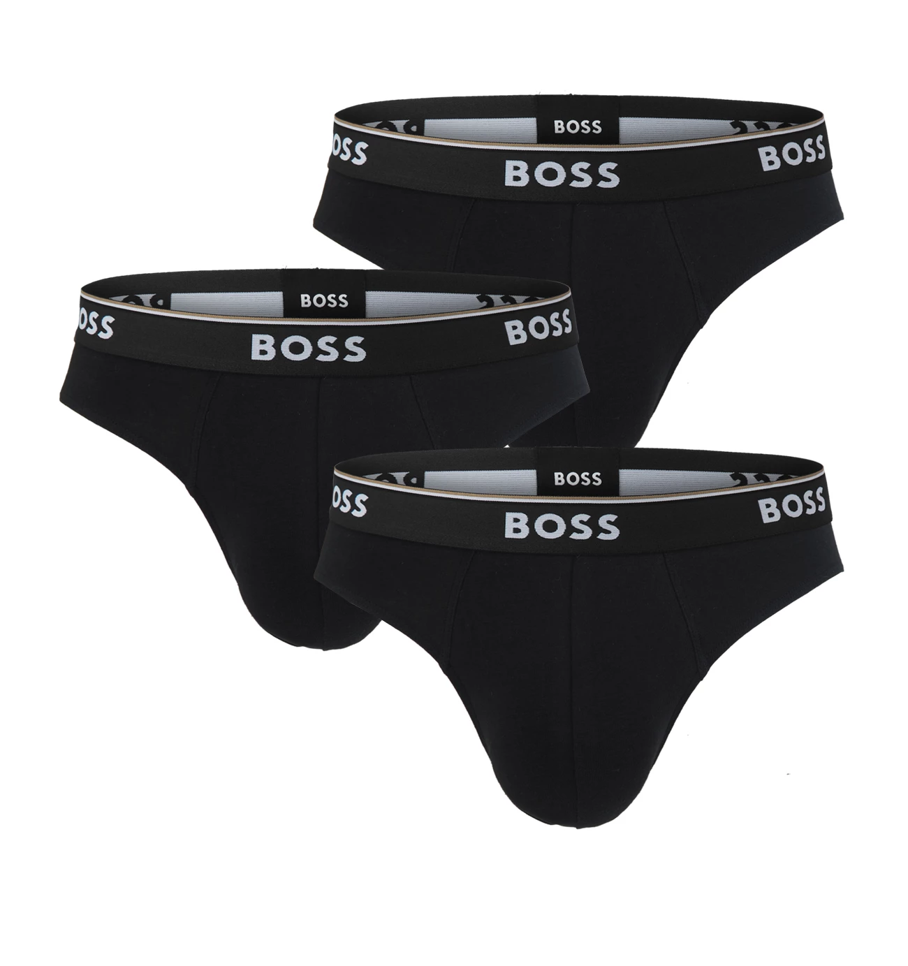 BOSS - slipy 3PACK cotton stretch power black combo - limitovaná fashion edícia (HUGO BOSS)
