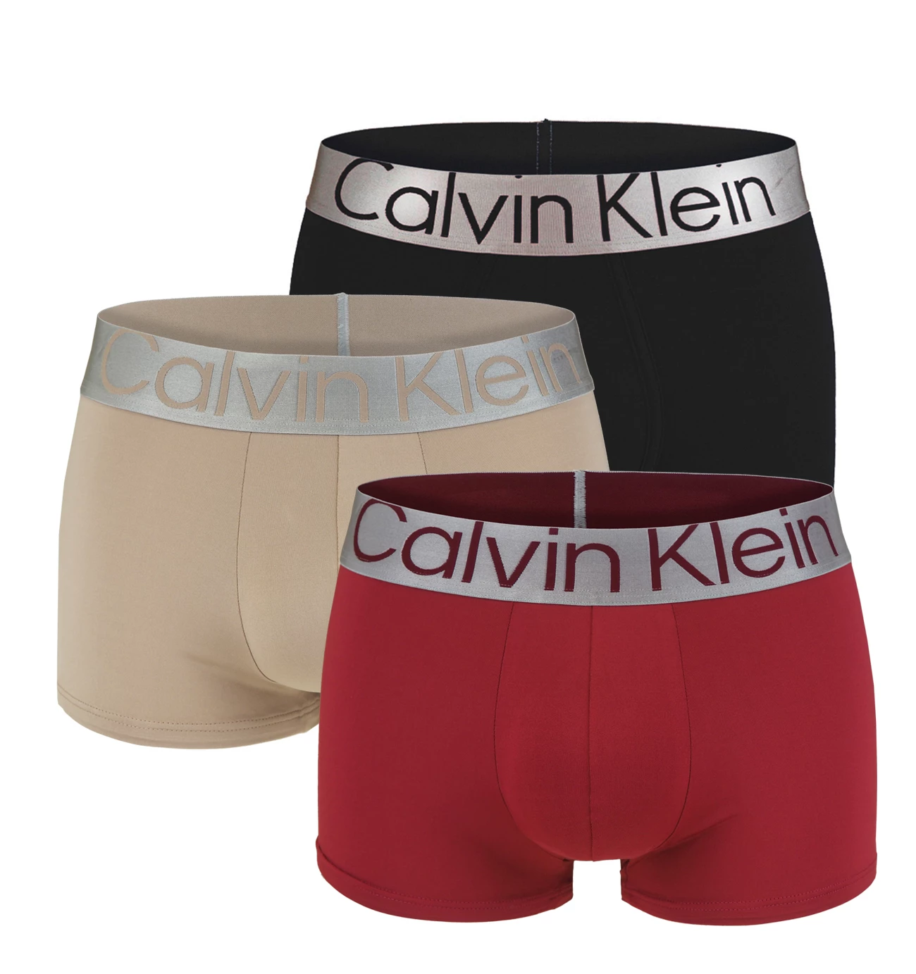 CALVIN KLEIN - boxerky 3PACK steel micro royal multicolor - limitovaná edícia