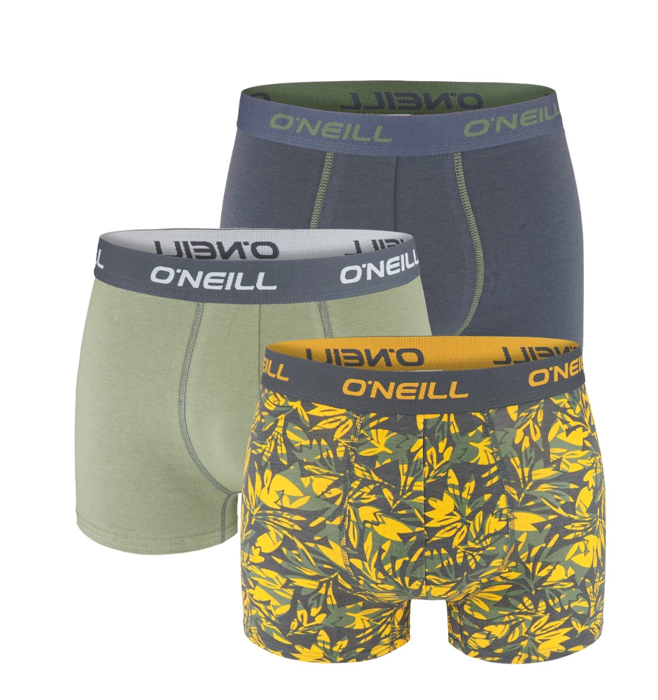 O'NEILL - 3PACK palm army green boxerky