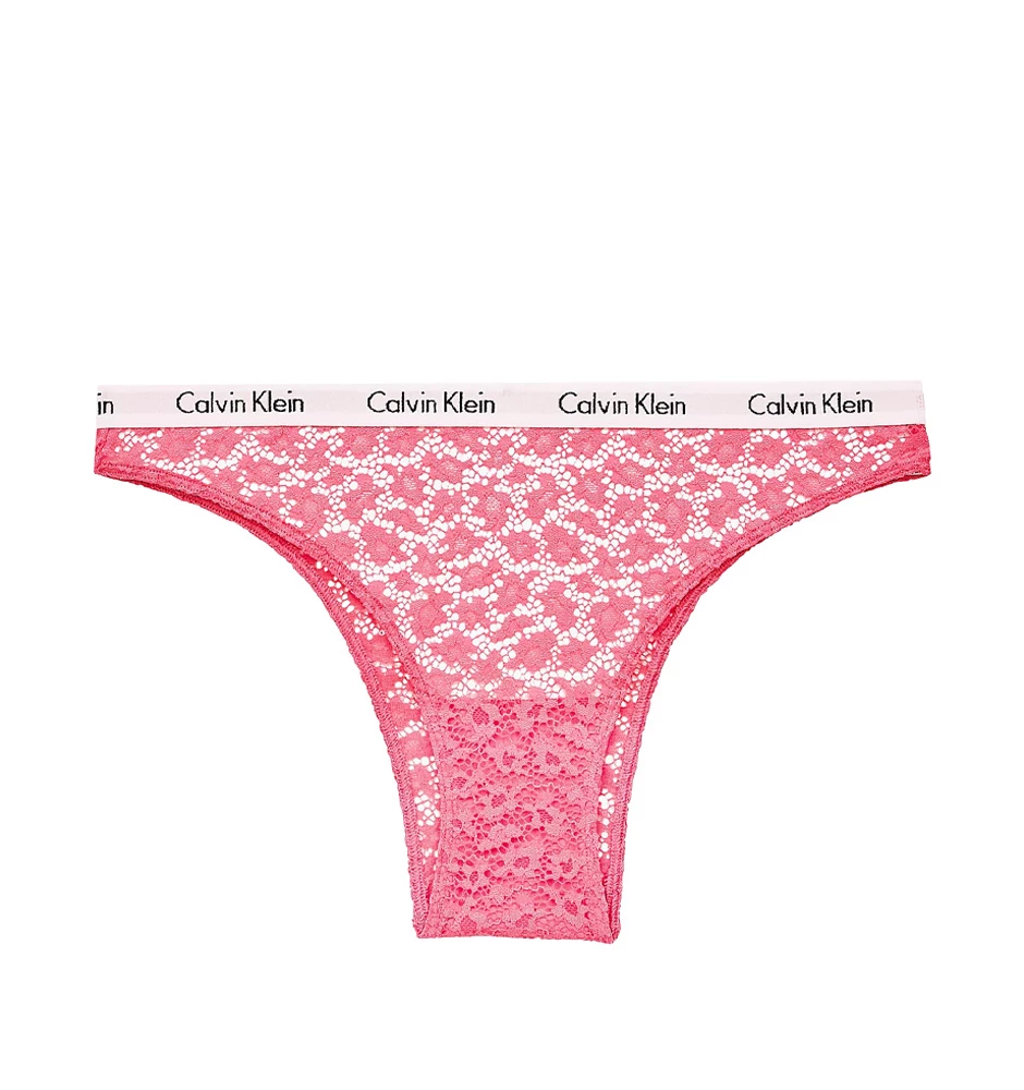 CALVIN KLEIN - carousel pink čipkované brazilky - special limited edition