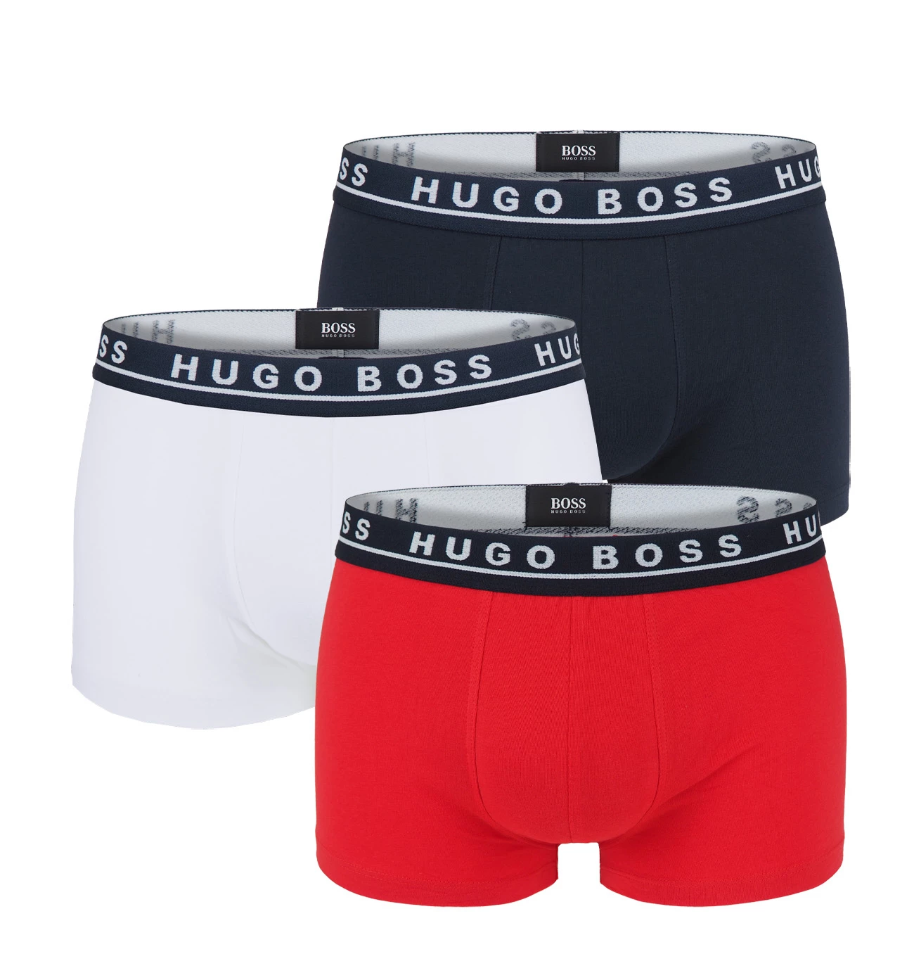 BOSS - 3PACK boxerky red & blue combo (HUGO BOSS)